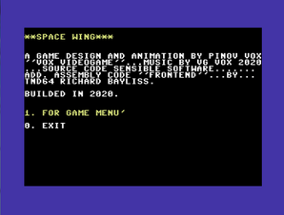 Space Wing - C64 "3 full game maps!!!" Image