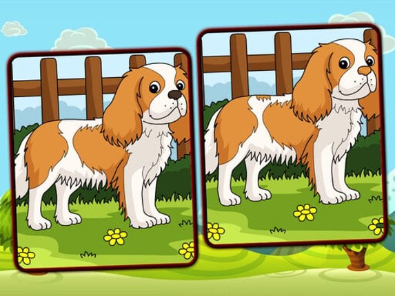 Dogs Spot The Differences Game Cover