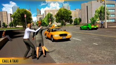 HQ Taxi Driving 3D Image