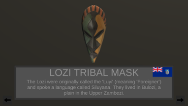 African Mask Display Image