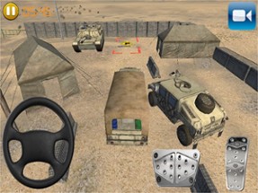 Army Trucks Emergency Parking : Battle-Ground  Rumble. Play Real Redline Game Image
