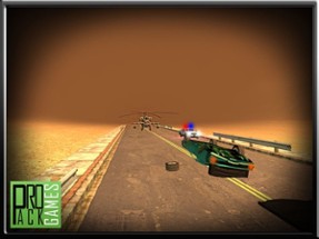 Reckless Enemy Helicopter Getaway - Dodge Apache attack in highway traffic Image