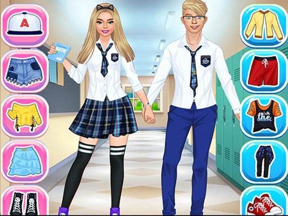College Girl & Boy Makeover Game Cover
