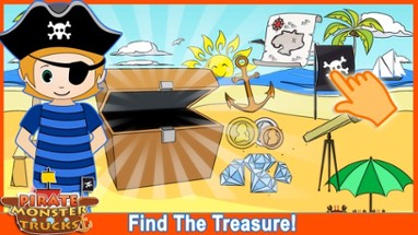 Pirate Preschool Monster Trucks  - Solve puzzles Image