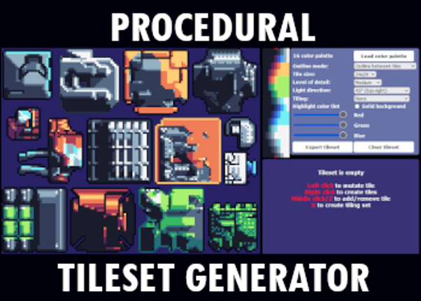 Procedural Tileset Generator Game Cover