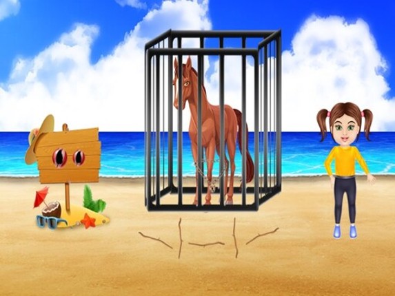 Beach Horse Escape Game Cover