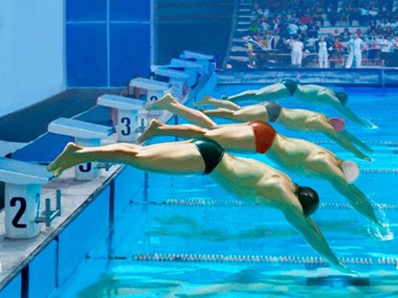 Swimming Pool Race Game Cover