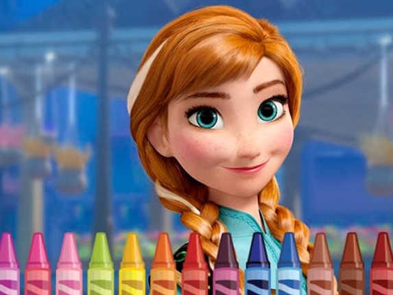 Anna Frozen Coloring Game Cover
