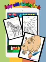 Zoo animals Coloring Book: Move finger to draw these coloring pages games free for children and toddler any age Image