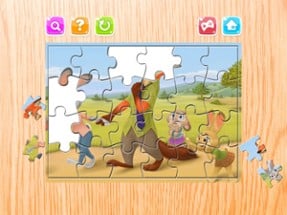 Cartoon Puzzle – Jigsaw Puzzles Box for Judy Hopps and Nick - Kids Toddler and Preschool Learning Games Image