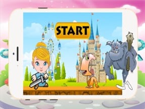 Cute Princess warrior runner adventure girl games Image