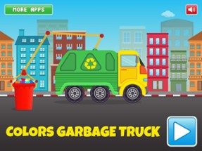 Colors Garbage Truck Free - an alphabet fun game for preschool kids learning colors and love Trucks and Things That Go Image