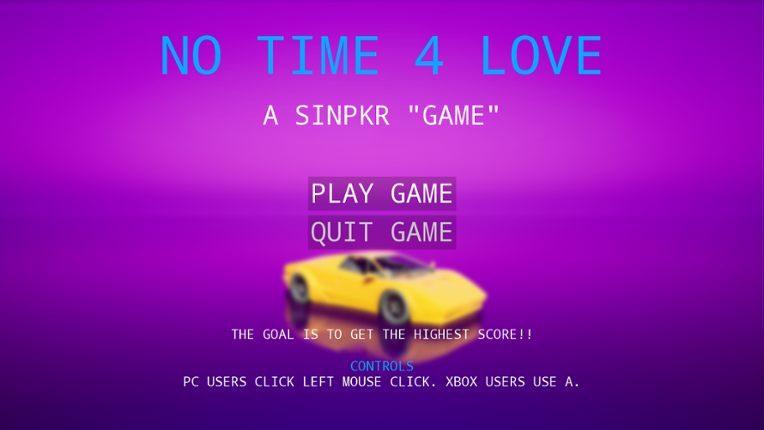 NO TIME 4 LOVE (Game Jam) Game Cover