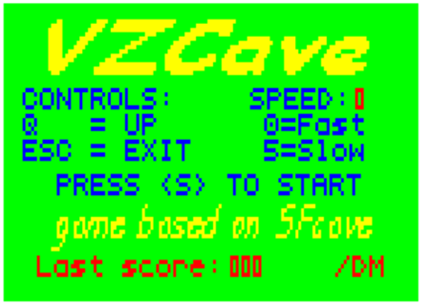 VZcave (VZ200, VZ300) Game Cover