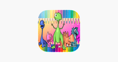 Animals Dino Coloring Book - Education Painting For Kids Toddlers And Preschoolers Kindergarten Learn Game Image