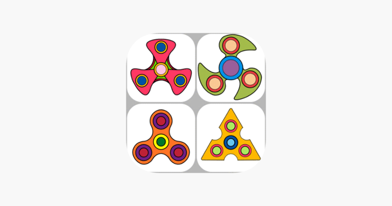 Fidget Spinner Coloring Book Game Cover