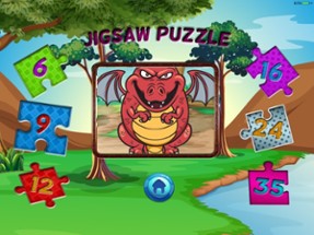 Dinosaur Jigsaw Puzzle for Kid Learning Games Image