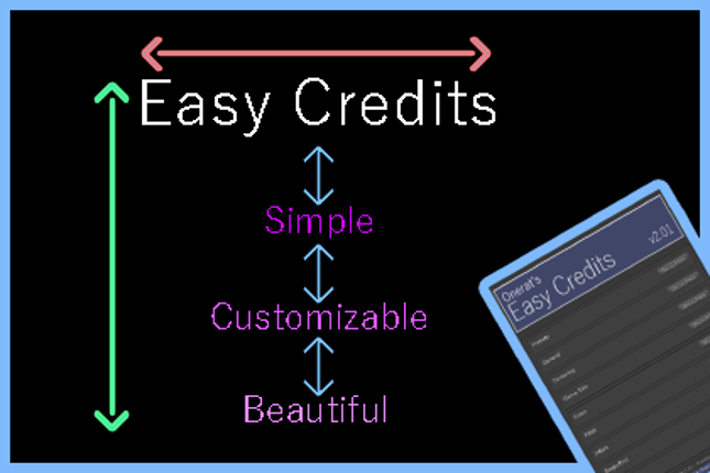 Easy Credits 2 for Unity Game Cover