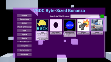 VGDC Byte-Sized Bonanza Image