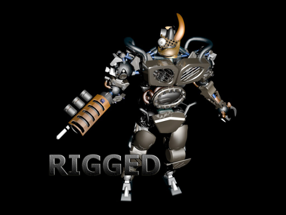 Robot War Rigged .FBX Game Cover