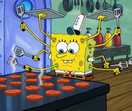 SpongeBob: Kitchen Challenge Game Cover