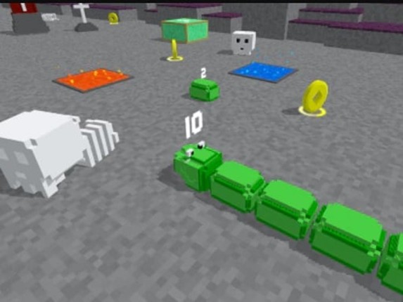 Slither Blocky Snake 3D Game Cover