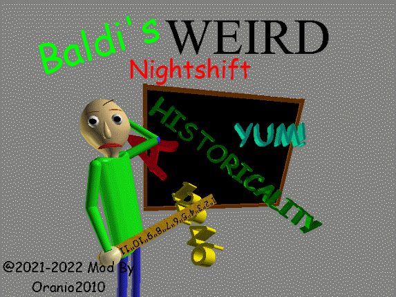 Baldi's Weird Nightshift (MEGA Decompile Mod) Game Cover