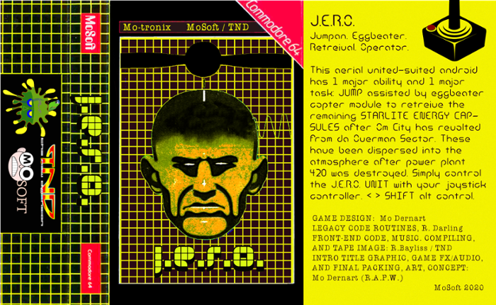 J.E.R.O. (C64) Commodore 64 Game Cover