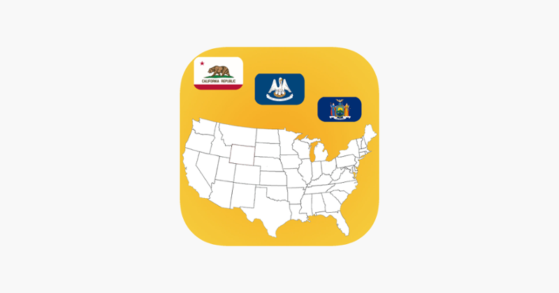 US State Maps and Flags Game Cover