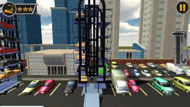 Multi Level Car Parking Crane Driving Simulator 3D Image