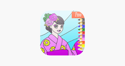 Cute Princess Drawing Coloring Book :  Caricature Art Ideas pages for kids Image