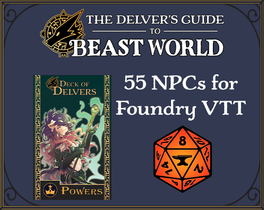Deck of Delvers Powers for Foundry VTT Game Cover