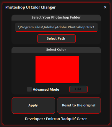 Photoshop UI Color Changer Game Cover