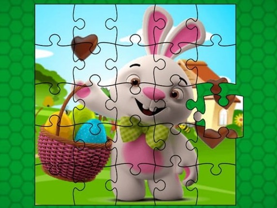 Easter Bunny Eggs Jigsaw Game Cover