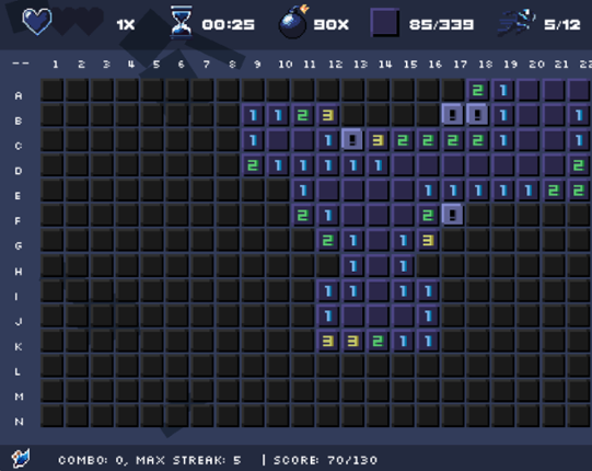 SprintSweeper - A Pace-Focused MineSweeper made with PyGame! Game Cover