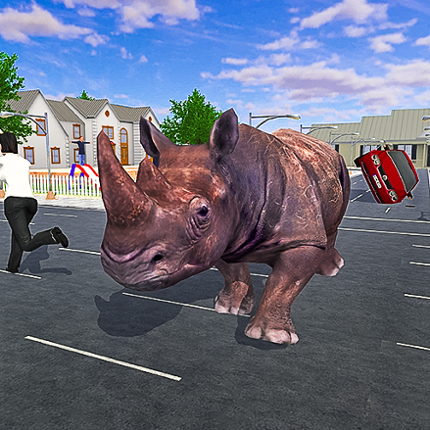 Wild Rhino City Rampage Game Cover