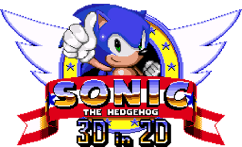 Sonic 3D in 2D Image