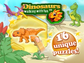 Dinosaurs walking with fun HD jigsaw puzzle game Image