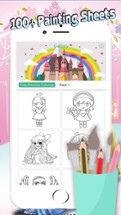 Princess Coloring Drawings Book For Kid Image