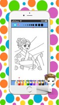 Cute Princess Drawing Coloring Book :  Caricature Art Ideas pages for kids Image