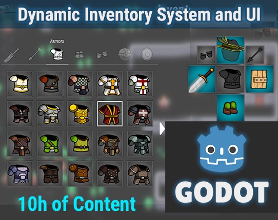 Godot Engine Course: Data Driven Inventory System and Complex UIs Game Cover