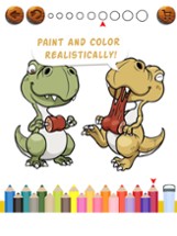 Cute Dinosaur Coloring Book Image