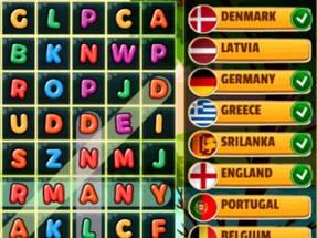 Word Search Countries Image