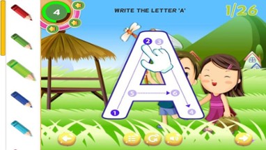 ABC Tracing Letters Learning How to Write Alphabet Image