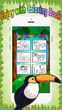 Wild animals Coloring Book: These cute zoo animal coloring pages provide learning skill games free for children and toddler any age Image