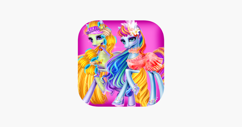 Rainbow Pony Care-Girl Game Game Cover