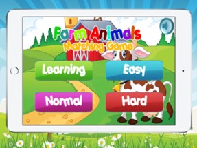 Farm Animals - Kids Learning Matching Game Image