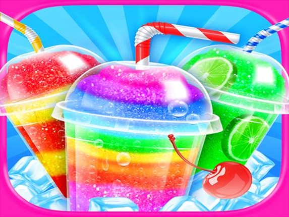 Rainbow Frozen Slushy Truck: Ice Candy Slush Maker Game Cover