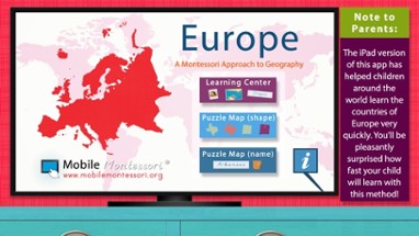 Europe - Geography by Mobile Montessori Image