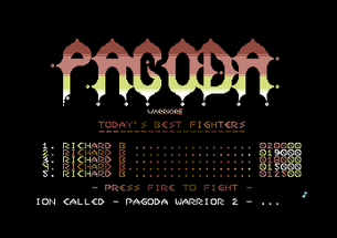 Pagoda Warrior 2 (Commodore 64) Image